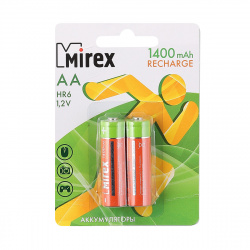 Аккумулятор Mirex HR06 1400 AАHC   2*BL