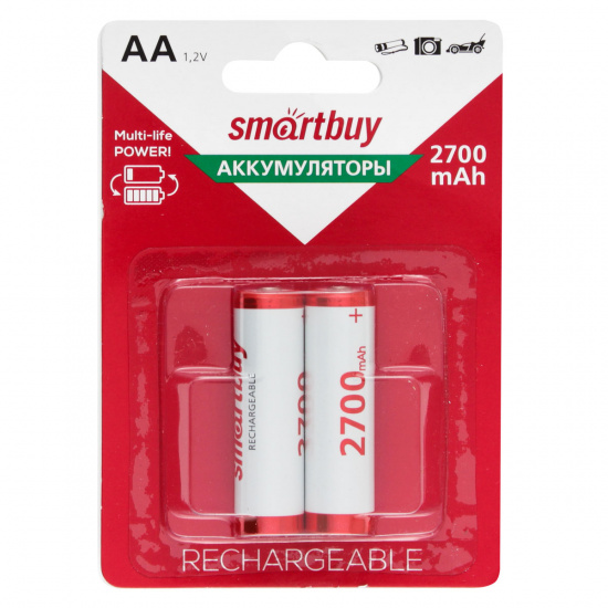 Аккумулятор Smartbuy R06 2700 AАHC   2*BL