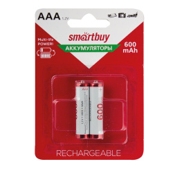 Аккумулятор Smartbuy R03 600 AAАHC 2*BL