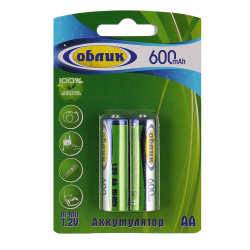 Аккумулятор Облик R06 600 AAHC 2*BL