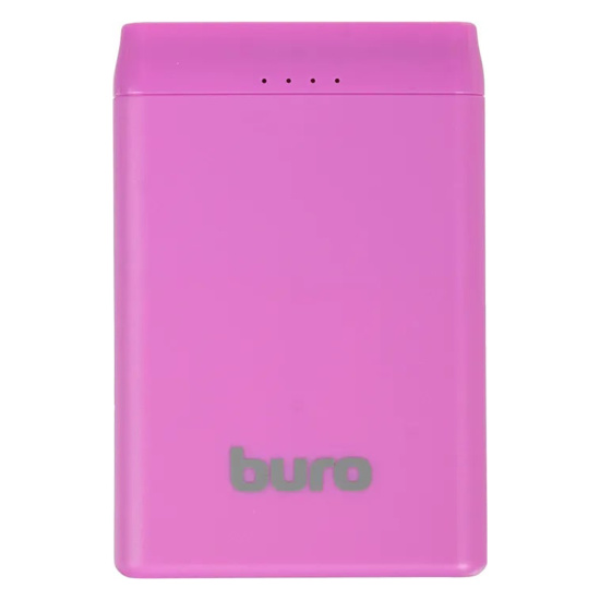 Аккумулятор мобильный PowerBank, Buro, BP05B, Li-Pol, 5000 mAh, 2.1А, фиолетовый, 2хUSB