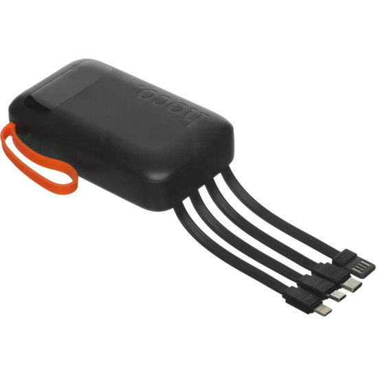 Аккумулятор мобильный PowerBank, Hoco, J151, Li-Pol, 10000 mAh, 2А, черный, 1хUSB-A+1хUSB-C