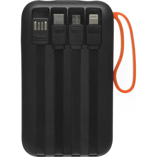 Аккумулятор мобильный PowerBank, Hoco, J151, Li-Pol, 10000 mAh, 2А, черный, 1хUSB-A+1хUSB-C