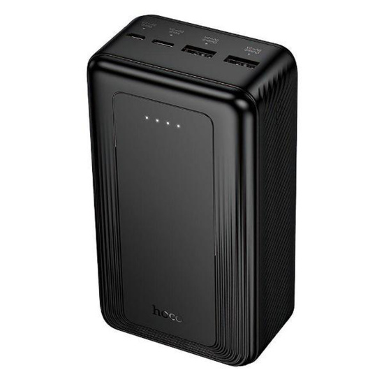 Аккумулятор мобильный PowerBank, Hoco, J165B, Li-Pol, 30000 mAh, 3А, черный, 2хUSB-A+1хUSB-C