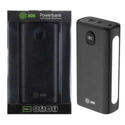 Аккумулятор мобильный PowerBank, Cactus, CS-PBFSJA-30000, Li-Pol, 30000 mAh, 4,5А, черный, 2хUSB-A+2хUSB-C