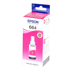 Чернила EPSON Т6643 для L100/L110/L210/L300/L350/L355 magenta (70мл) (о)