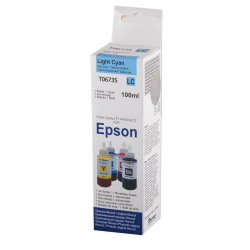 Чернила EPSON T66/Т67 L-серия light cyan (100 мл.) (ориг.упаковка) Hamelion (128596)
