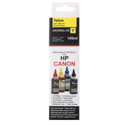 Чернила CANON/HP универсал yellow Dye (100 мл) Revcol в картоне