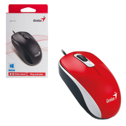 Манипулятор мышь Genius DX-110 1000dpi. Optical USB red