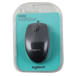 Манипулятор мышь Logitech М100 Optical Black USB