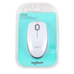 Манипулятор мышь Logitech М100 Optical White USB