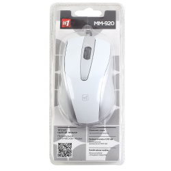 Манипулятор мышь Defender MM-920 белый+серый, USB