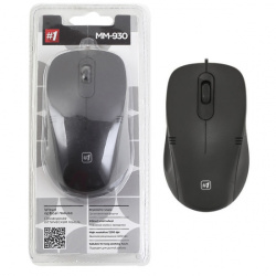 Манипулятор мышь Defender MM-930 черный, 1200dpi USB