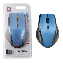 Манипулятор мышь Defender Accura MM-365 (синий) 800-1600 dpi беспроводная