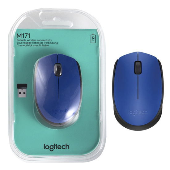 Манипулятор мышь Logitech M171 Wireless mouse blue (910-004640)
