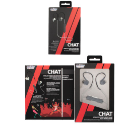 Гарнитура вкладыши SmartBuy CHAT, рег.громк, 3.5мм, беспров., черн/бел (SBH-310)/100
