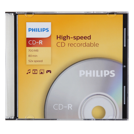 Лазер диск Philips CD-R 700Mb 52x Slim