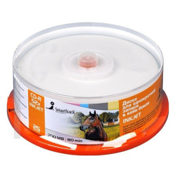 Лазер диск SmartTrack CD-R 700Mb 52x Cake box 25 шт. PRINT