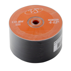 Лазер диск VS CD-RW 700МБ 4-12x Bull 50 шт.