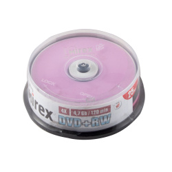 Лазер диск Mirex DVD+RW 4.7 Gb 4x Cake box 25 шт.