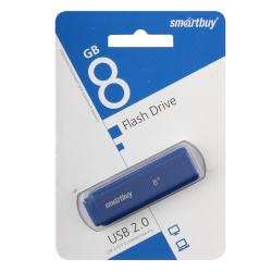 Флеш-память USB 8 Gb Smartbuy Dock Blue (SB8GBDK-B)
