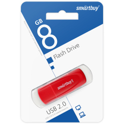Флеш-память USB 8 Gb Smartbuy X-Cut Sky Blue (SB8GBXC-SB)
