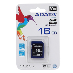 Карта памяти SDHC Card 16Gb class 10 UHS-I A-DATA