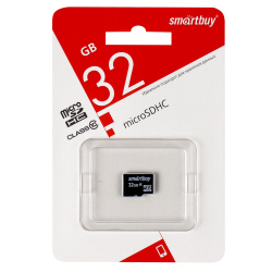 Карта памяти microSDHC Card (T-Flash) 32Gb класс 10 Smartbuy