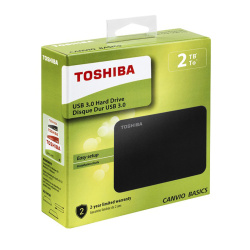 Внешний жёсткий диск Toshiba 2Tb HDTB420EK3AA Canvio Basics USB 3.0 2.5" черный