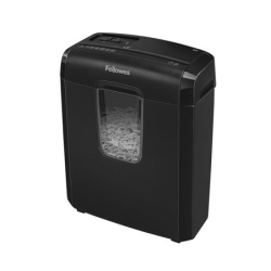 Уничтожитель Fellowes 6С, 6 листов, скобы, пласт. карты, скрепки 4х35мм, 11 литров, 3on/30off