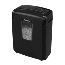 Уничтожитель Fellowes 8С, 8 листов, скобы, пласт. карты, скрепки, 4х35мм, 14 литров, 3on/30off