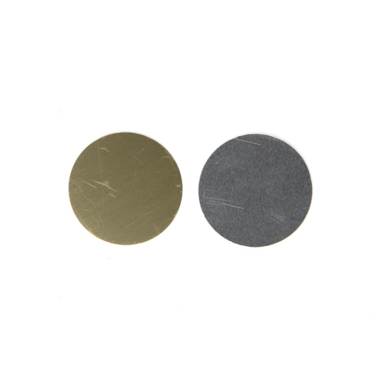 Заготовки для медалей, метал. диск D50мм мат. серебро иней (10шт)
