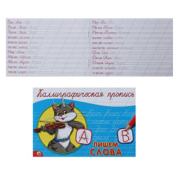 Прописи А5 8л Каллиграфическая Пишем слова гориз 044686