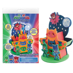 Аппликация Домик для карандашей Секретная база PJ MASKS 33235