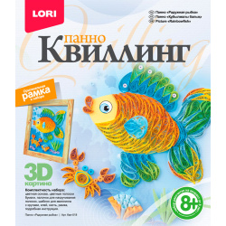 Набор для квиллинга Панно Радужная рыбка Квл-018