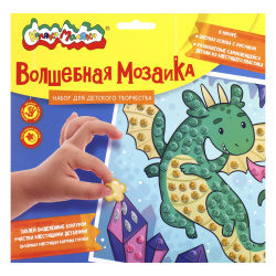 Мозаика стразами на холсте А5 (20*20см) Частичная выкладка Фея на качелях S 1912-2