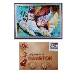 Мозаика Картина из пайеток 30*40см част выклад Ракушки СМЕ011 с подрамником