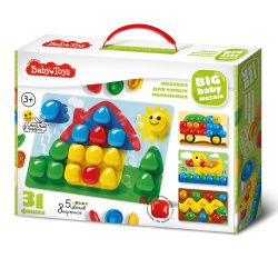 Мозаика 31 фишка 23*35см Baby Toys для самых маленьких 02521