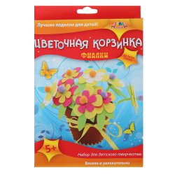 Набор для шитья из фетра Цветочная корзинка Фиалки С3110-02