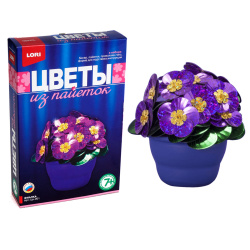 Плетение из пайеток Цветы Фиалка Цв-001
