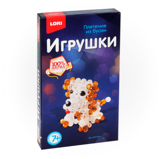 Плетение из бусин Игрушки. Бус-027 «Розовая лошадка»