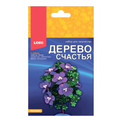 Плетение из бисера и пайеток Дерево счастья Цветущий каштан Дер-008