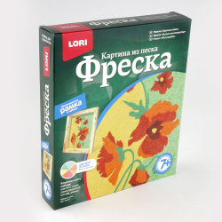 Фреска песком Красные маки Кп-027