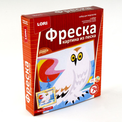 Фреска песком Белая сова КпР-007