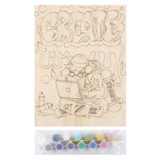 Набор для росписи Игрушка-раскраска Нарядная ёлочка пластик Lori Ир