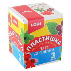 Масса для лепки 3цв по 70гр застыв на возд Тдл-019 красн, желт, син