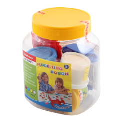 Масса для лепки 4цв по 35гр 6детал Press playset застыв на возд Artberry ЕК 30377 красн,желт,син,бел