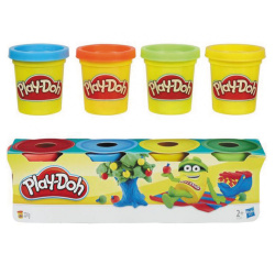 Масса для лепки 4цв по 56гр Play-Doh 23241 син, красн, желт, зел