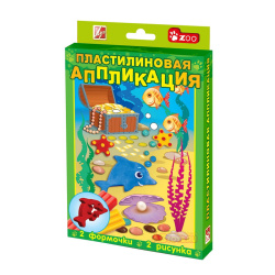 Раскраска пластилином Пластилиновая аппликация Дельфин 25С 1554-08