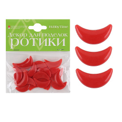 Ротики декоративные 25мм*15мм 2-527/02 красн